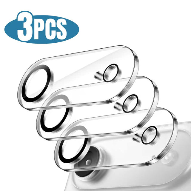 Front. Qixxronics - 3-PACK Qixxronics Camera Lens Protector Compatible with iPhone Air Camera Lens Tempered Glass Protector - Clear.