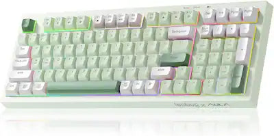 AULA - K99 98-Key Wireless Membrane Gaming Keyboard, RGB, Tri-Mode, Full-Size, 2000mAh, Numpad, Programmable, Bluetooth