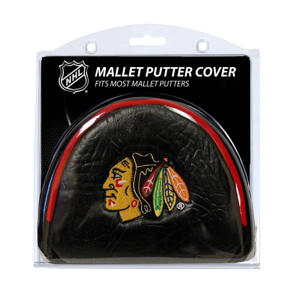 Team Golf - Chicago Blackhawks Team Mallet Putter Cover - Multicolor