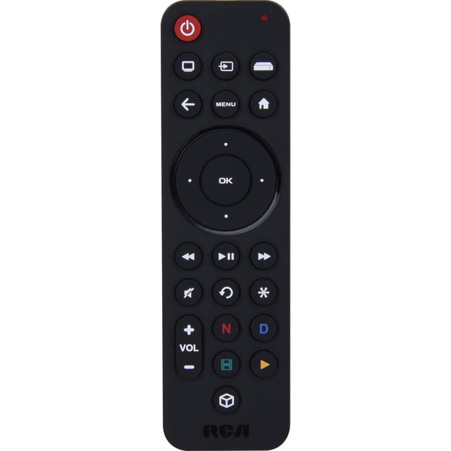 Front. RCA - Rechargeable 3-Device Universal Remote - Black.