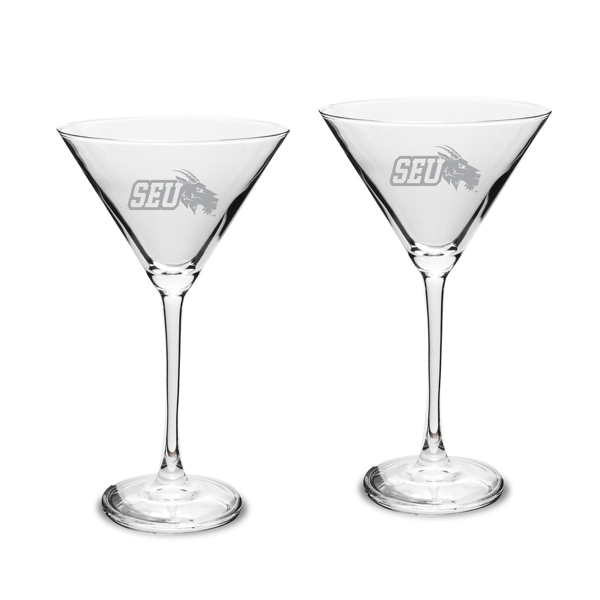 Jardine - St. Edwards Hilltoppers Two-Piece Traditional 10oz. Martini Glass Set - Multicolor