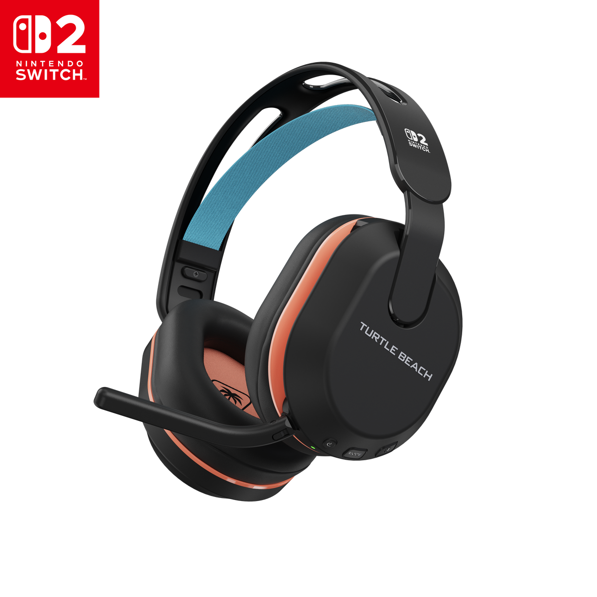 Turtle Beach - Stealth 500 Wireless Over-Ear Gaming Headset for Nintendo Switch 2 & Mobile - Charcoal Black