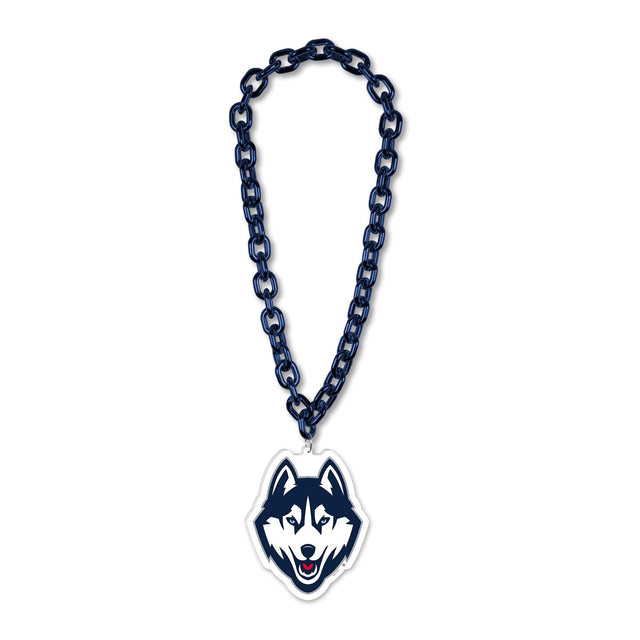 Front. WinCraft - UConn Huskies Big Chain Necklace - Multicolor.