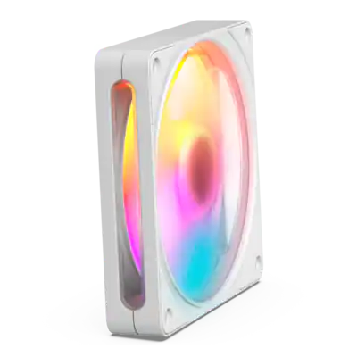 NZXT - F120 RGB Fan - 120mm PWM RGB Computer Case Fan with 8-LED Lighting