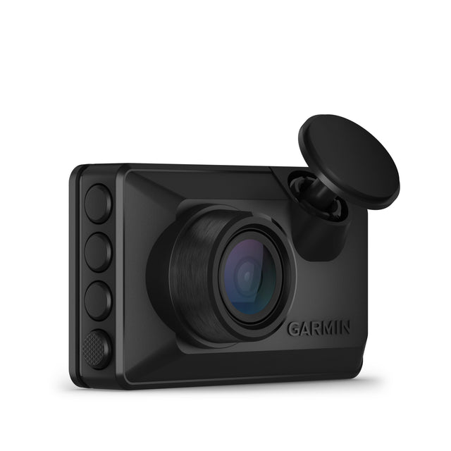 Front. Garmin - Dash Cam X110 1080p Dash Cam with a 140-degree Field of View and built-in Clarity Polarizer - Black.