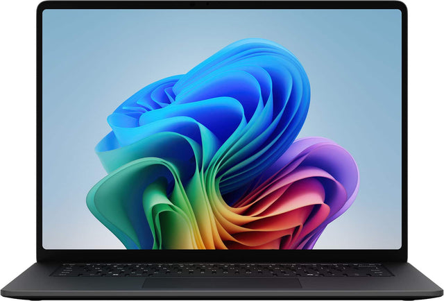 Front. Microsoft - Surface Laptop - 15" 3K Touchscreen - Snapdragon X2 Elite (12 Core) 2026 - 16GB - 512GB Storage - Black.