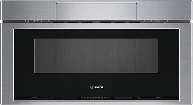 Front. Bosch - 800 Series 1.2 Cu. Ft. Built-In Drawer Smart Microwave with Sensor Cooking - Stainless Steel.