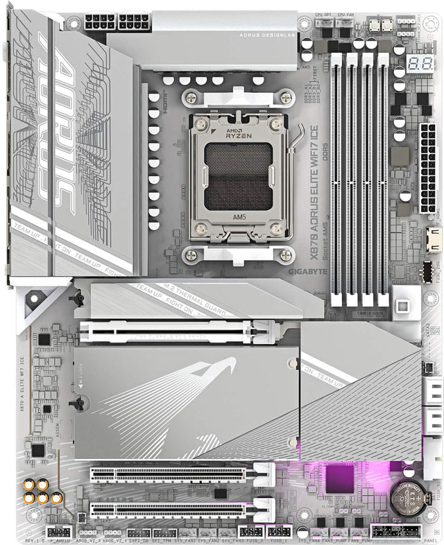 CPUOPT CPUFAN . . .  . AORUS DESIONLAB AMS FFIRST ANDREW 6008 FOMOT ANDREW RYZEN AMD2 WIFI7 ELITE ICE DDRS TEAM AM5 ADRUS AMS UP F T X870 ON TEAM Socket UP FIGH GIGABYTE TEAM M.2 UP THERMAL FIGHT GUARD ON   H +0  SINTHE ICE IIM LOCK ON M2 TEAM ELITE UP a 1870 ASSEM DOOO DO00 8.8 . d 4 . < HOM C C 20G FU3C\_20G EATA2 PCTEXZ AUDIO O00 DOOa ::E 88 REV.2-C AOLU ARCB ARG8\_VZ\_3-AROS\_V ESP1-8 SPI\_TPM STS\_PANT USB: USB FANZ 3 AN FUSBZ TUSO\_1 SYS ANE FANS FANE PUM B0 MATLAHN NIGNAEY STVEn  CR2082 KTS + BA I PA
