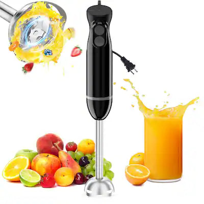 Bonsenkitchen - Hand Blender, Immersion Blender with 2 Mixing Speed, Electric Handheld Mixer