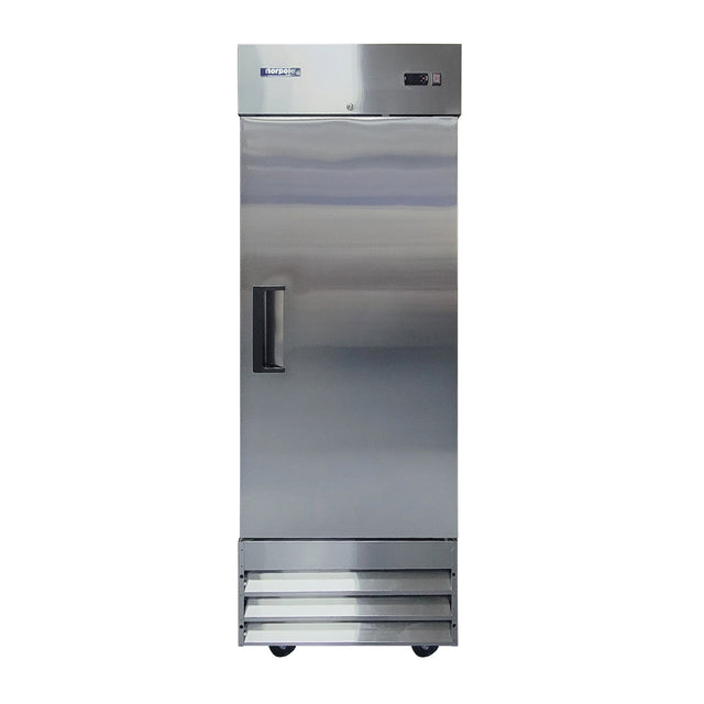 Front. Magic Chef - Commercial 29 in. 19 cu. ft. Single Door Refrigerator in Stainless Steel - Stainless Steel.