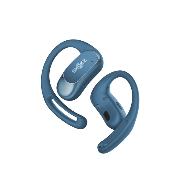 Front. Shokz - OpenFit Air Open-Ear True Wireless Earbuds - Stone Blue.