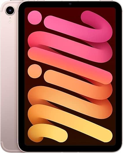 Front. Apple - iPad Mini 6 (WiFi) 64GB - Pink.