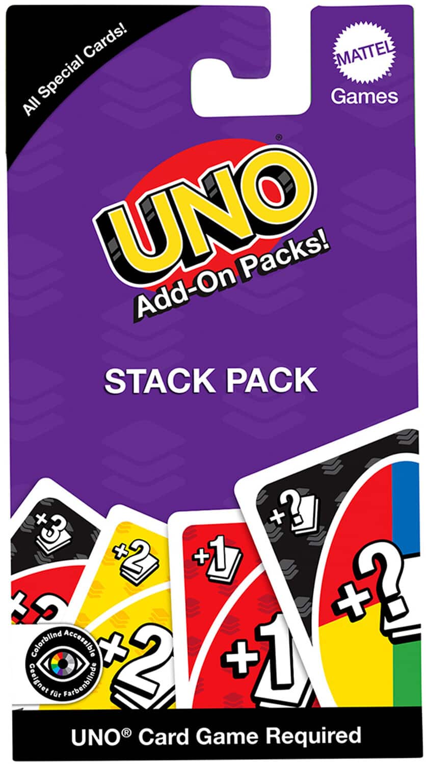 Mattel - UNO Stack Pack Add-On - COLLECTIBLES - Multicolor