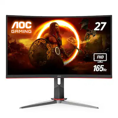 AOC - G2 Series C27G2 27" LED Curved FHD FreeSync Premium Monitor (DisplayPort, HDMI, VGA)