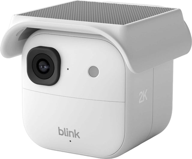 Front. Blink - Blink Solaris 2K+ — Solar-powered wireless smart security camera, runs in as little as 45 minutes of direct sun, Add on - White.