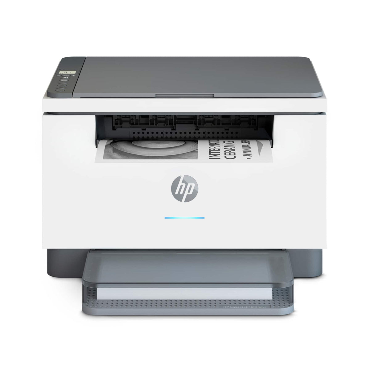 HP - LaserJet M234dw Wireless AI-Enabled Black-and-White Laser Printer - White & Slate