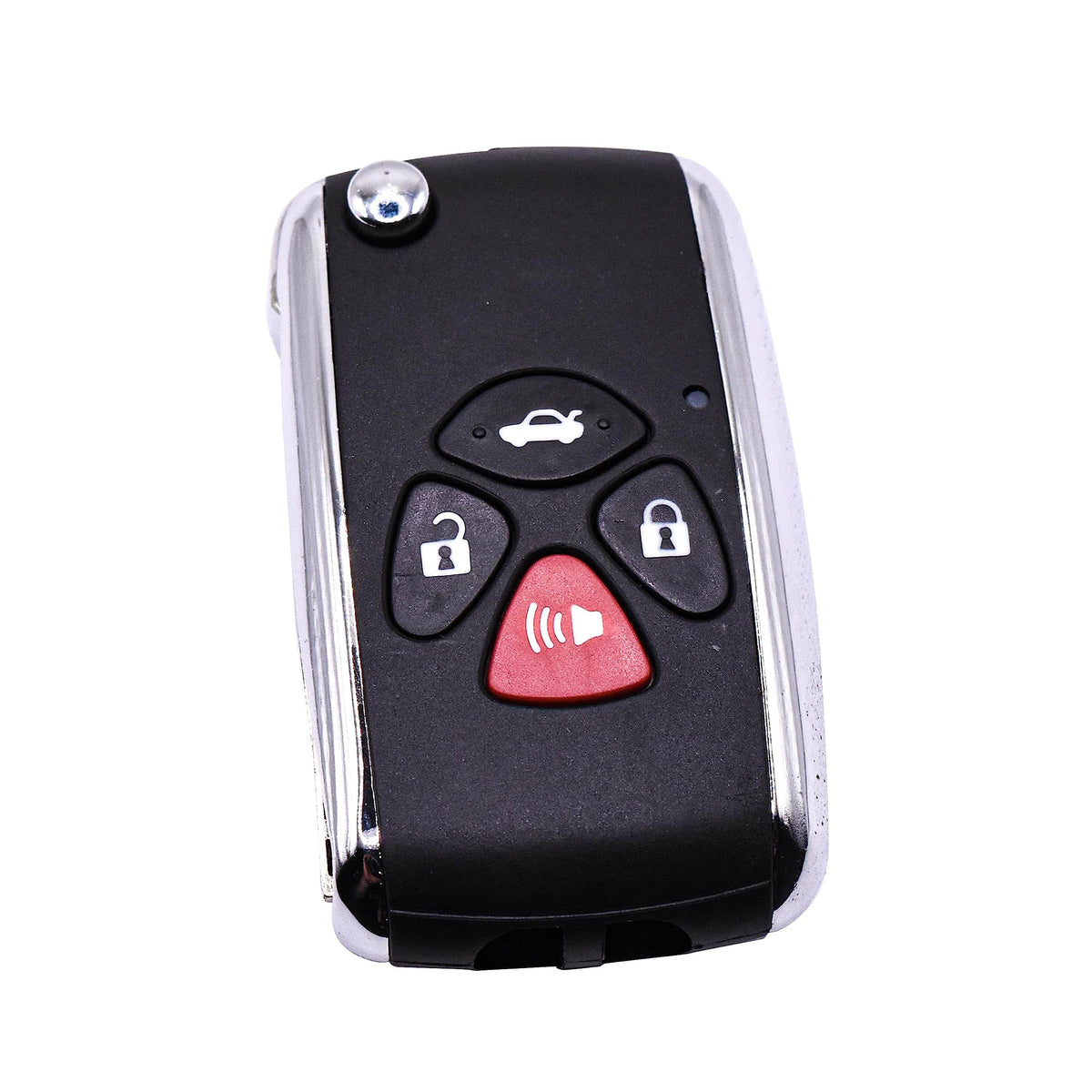 HQRP - Flip Key Fob Shell 4-Button Keyless Entry Replacement for Toyota Camry, RAV4, Corolla, Avalon 2006-2011 - Black