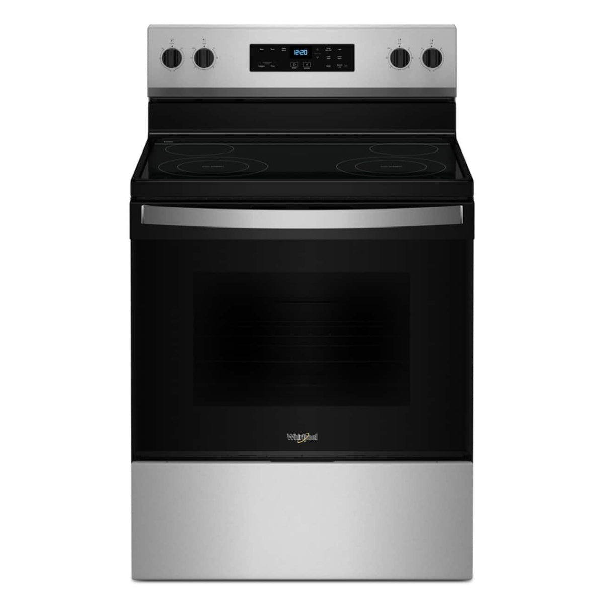 Whirlpool - 30 in. Wide 4 elements Electric Range with No Preheat Mode - Stainless Steel