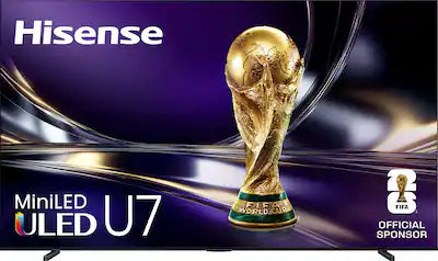 Hisense - 100" Class U7 MiniLED QLED UHD 4K HDR Glare-Free Smart Google TV with Gemini (2026)