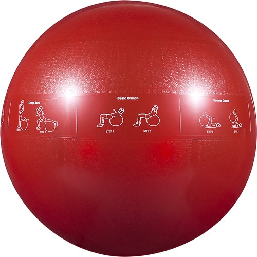 Front. GoFit - 2000 lb. Professional Grade Core Stability Ball - Red.