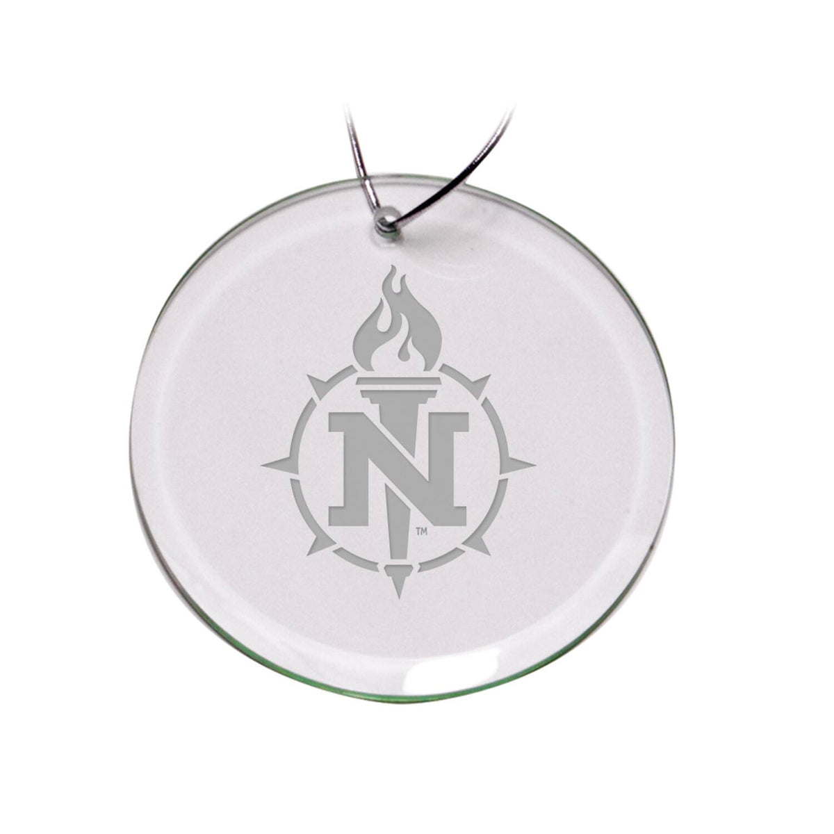Jardine - Northern Michigan Wildcats 3'' Round Glass Ornament - Multicolor