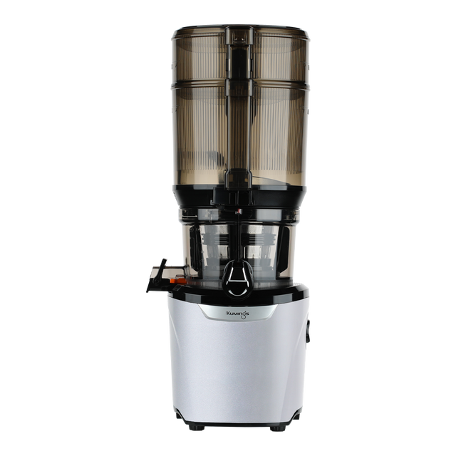 Front. Kuvings - Hands-Free Slow Juicer AUTO10 Plus, Silver - Silver.