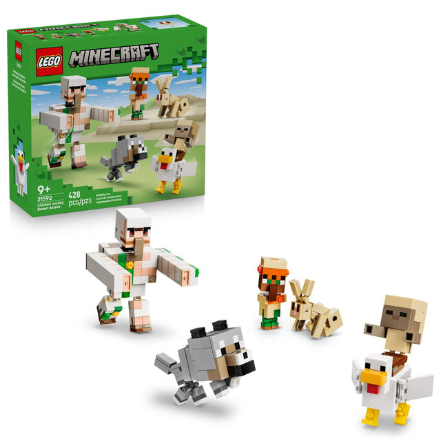 LEGO Minecraft 21592 Chicken Attack Jockey 9+ 428 pcs/pzs