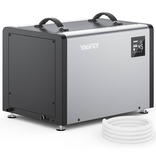 Front. Yaufey - 125 Pints Commercial Dehumidifier up to 6,500 Sq. Ft. for Crawl space - Iron.