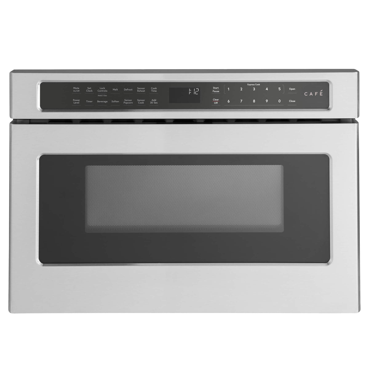 Café - 1.2 Cu. Ft. Built-In Drawer Microwave with Sensor Cook and Sensor Reheat - Stainless Steel
