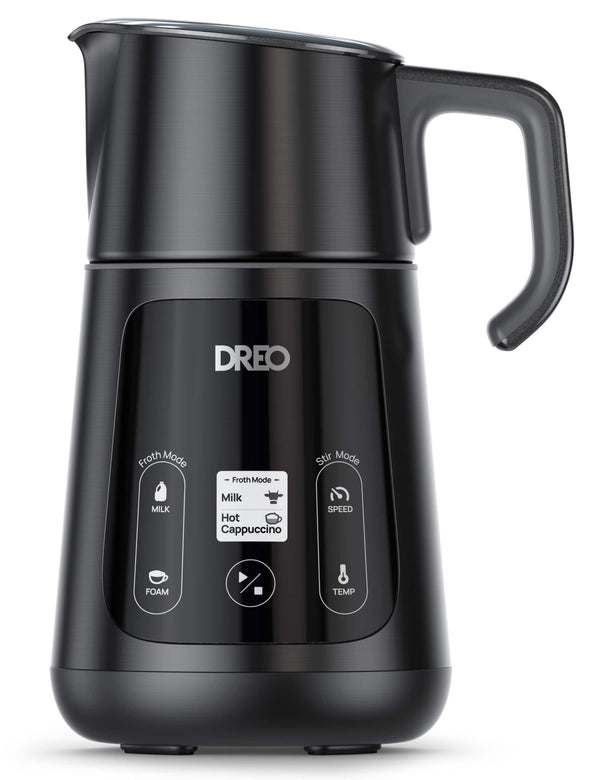 DREO - BaristaMaker Milk Frother - Black