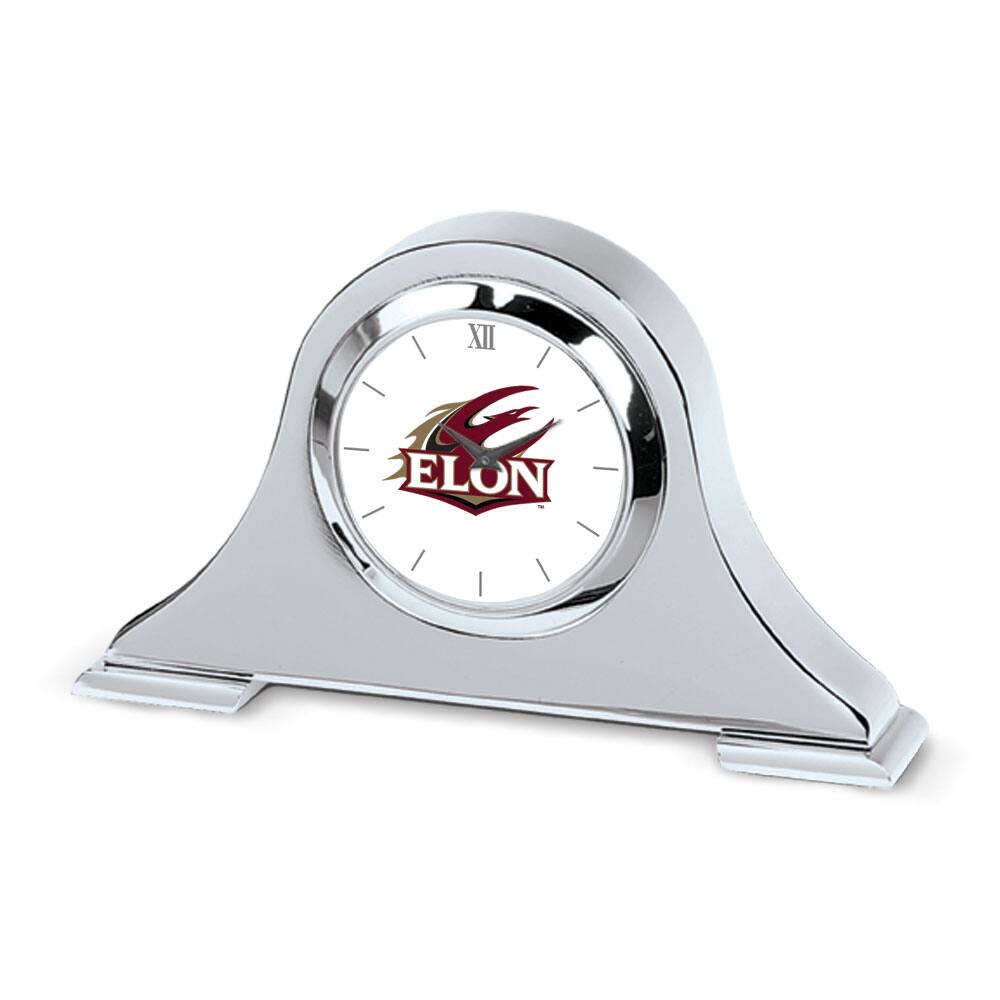 Jardine - Elon Phoenix Logo Napoleon Desk Clock - Silver