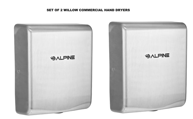 SET OF 2 WILLOW COMMERCIAL HAND DRYERS
ALPINE
ALPINE