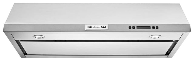 Front. KitchenAid - 30" Convertible Range Hood - Stainless steel.