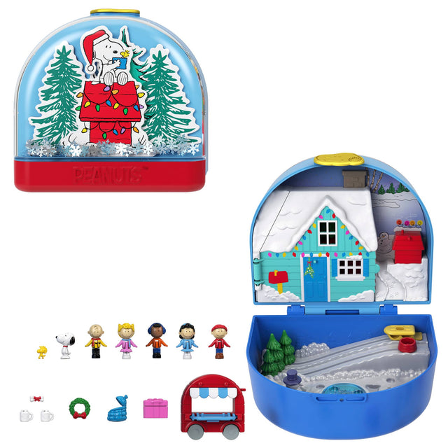 Front. Polly Pocket - Peanuts Collector Compact, Micro Dolls and Playset.