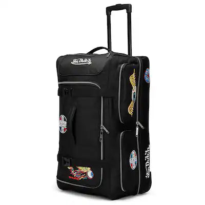 Von Dutch - Signature Patch 28" Checked Rolling Duffel