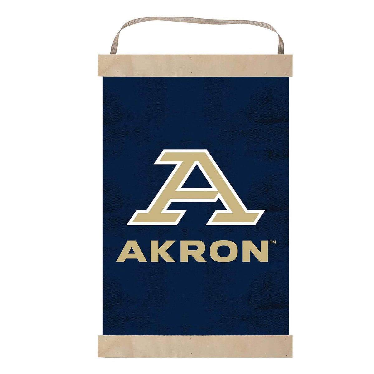 Jardine - Akron Zips Reversible Retro Logo Banner Sign - Navy
