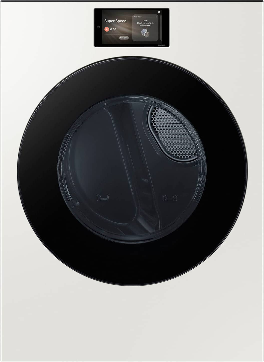Samsung - 7.6 cu. ft. Bespoke AI Ultra Capacity Front Load Gas Dryer with AI Home - Ivory