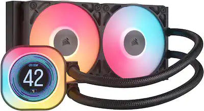 CORSAIR - iCUE LINK TITAN 240 RX LCD Liquid CPU Cooler