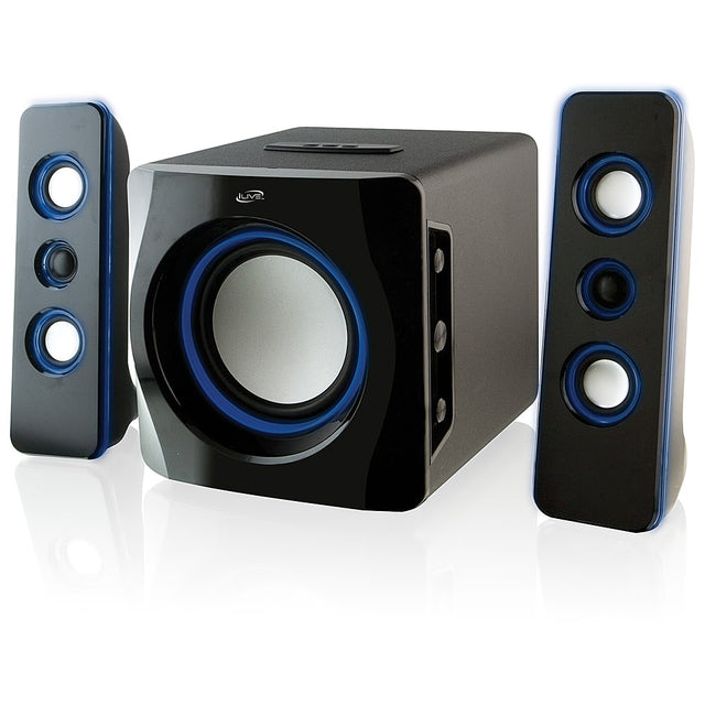 Front. iLive - iLive Speaker System with Bluetooth - Black.