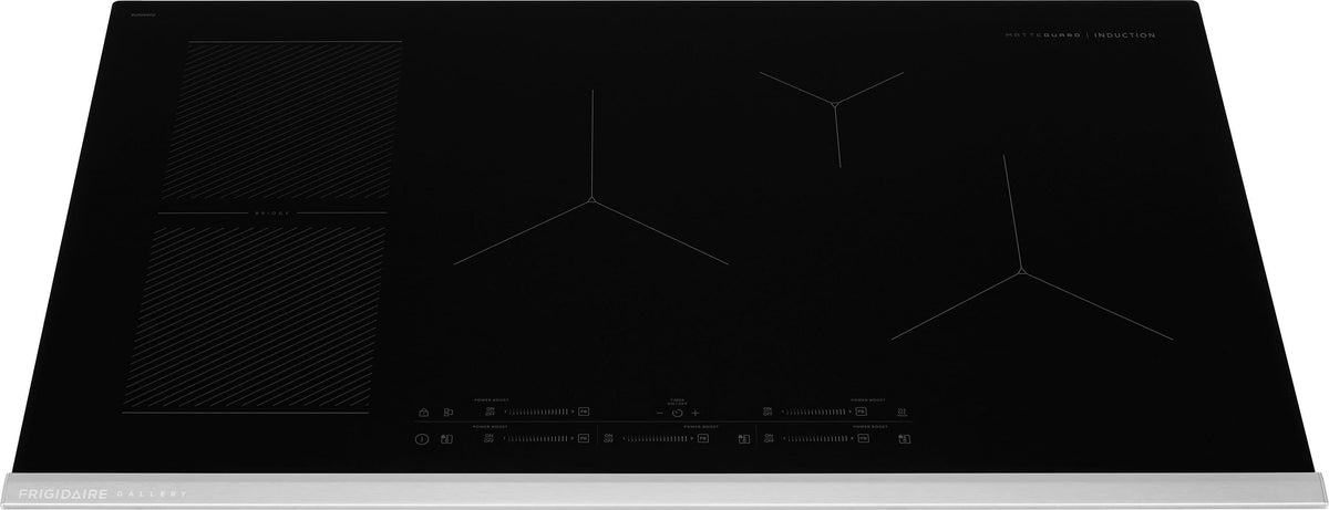 Frigidaire - Gallery 36 in. Wide 5 Elements Electric Induction Cooktop with MatteGuard and Power Boost - Stainless Steel