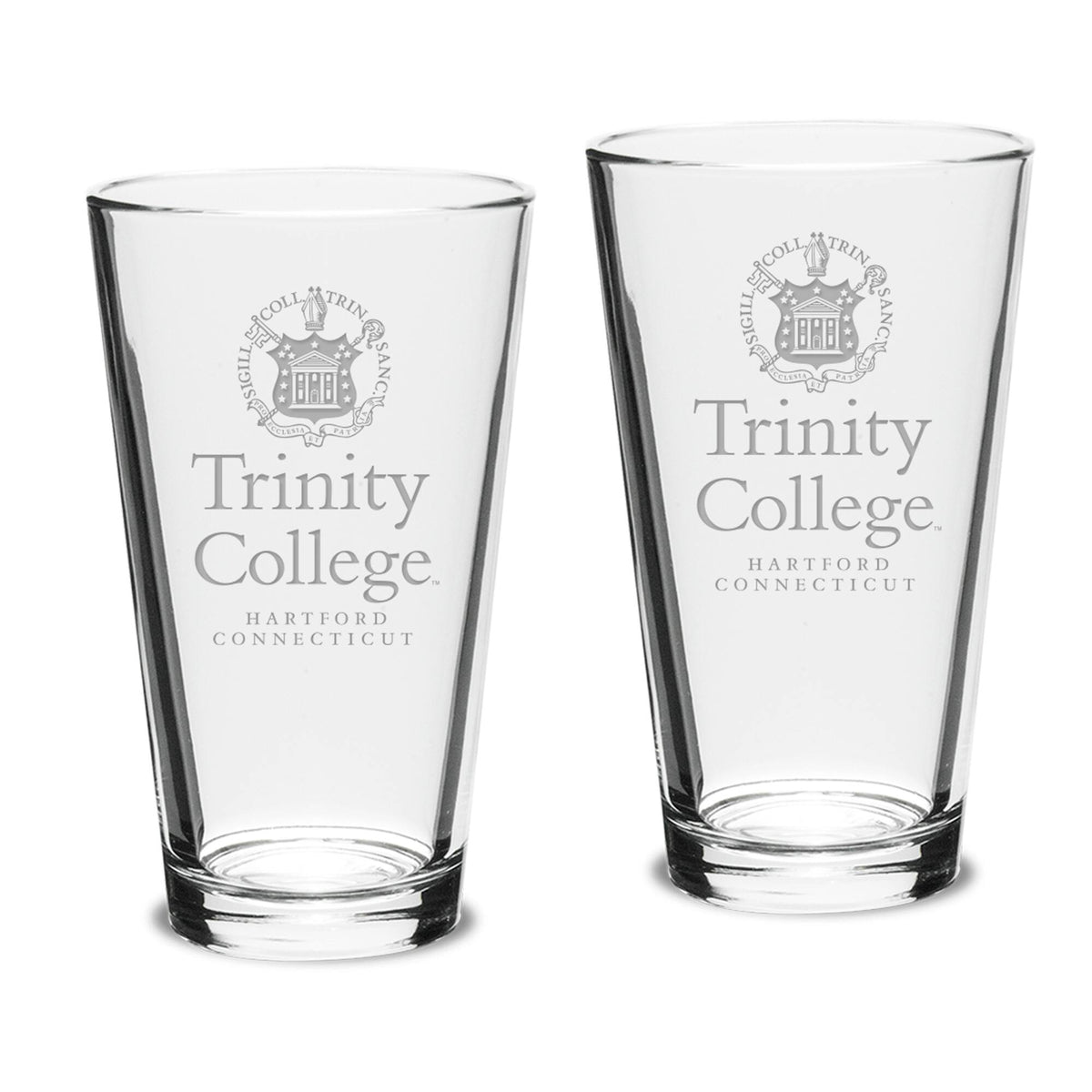 Jardine - Trinity Bantams 16oz. 2-Piece Classic Pub Glass Set - Multicolor