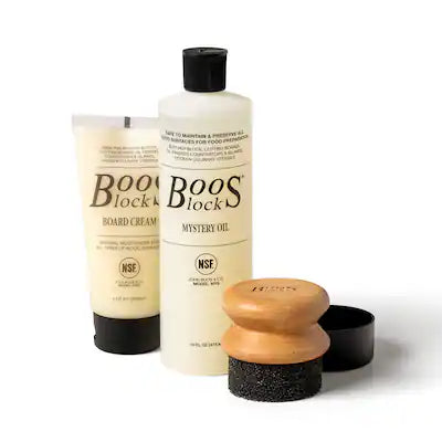 John Boos - 3 Piece Maintenance Set with Mystery Oil, Board Cream, and Applicator