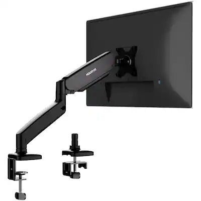 Mount-It! - Ergonomic Single Monitor Desk Mount with Gas Spring Arm – Fits 13″–32″, Full Motion & Cable Management