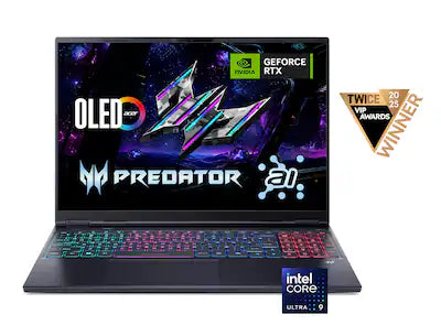 Acer - Predator Helios Neo 16S AI Gaming Laptop - 16" OLED 240Hz - Intel Core Ultra 9 - NVIDIA GeForce RTX 5070Ti – 32GB – 1TB