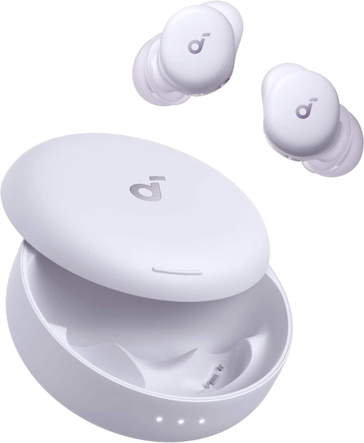 Soundcore - by Anker Sleep A30 Smart Wireless In-Ear Sleep Earbuds, Bluetooth, ANC Noise Blocking, Snore Masking - Mist Lilac