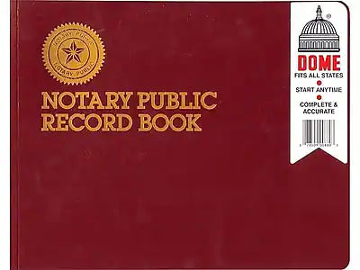 Dome - Notary Public Record Book, 500-Entry