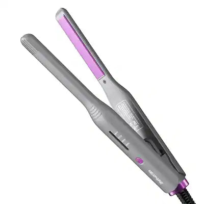 NEXPURE - 1/2" Mini Flat Iron Hair Straightener & Curler 2 in 1 Ceramic Travel Iron 30s Fast Heat