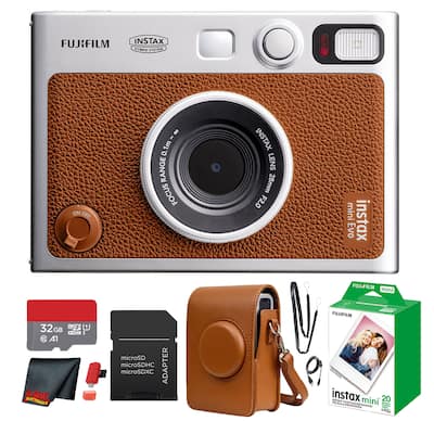 Fujifilm - Instax Mini EVO Instant Film Camera with 20 Films + 32GB Card