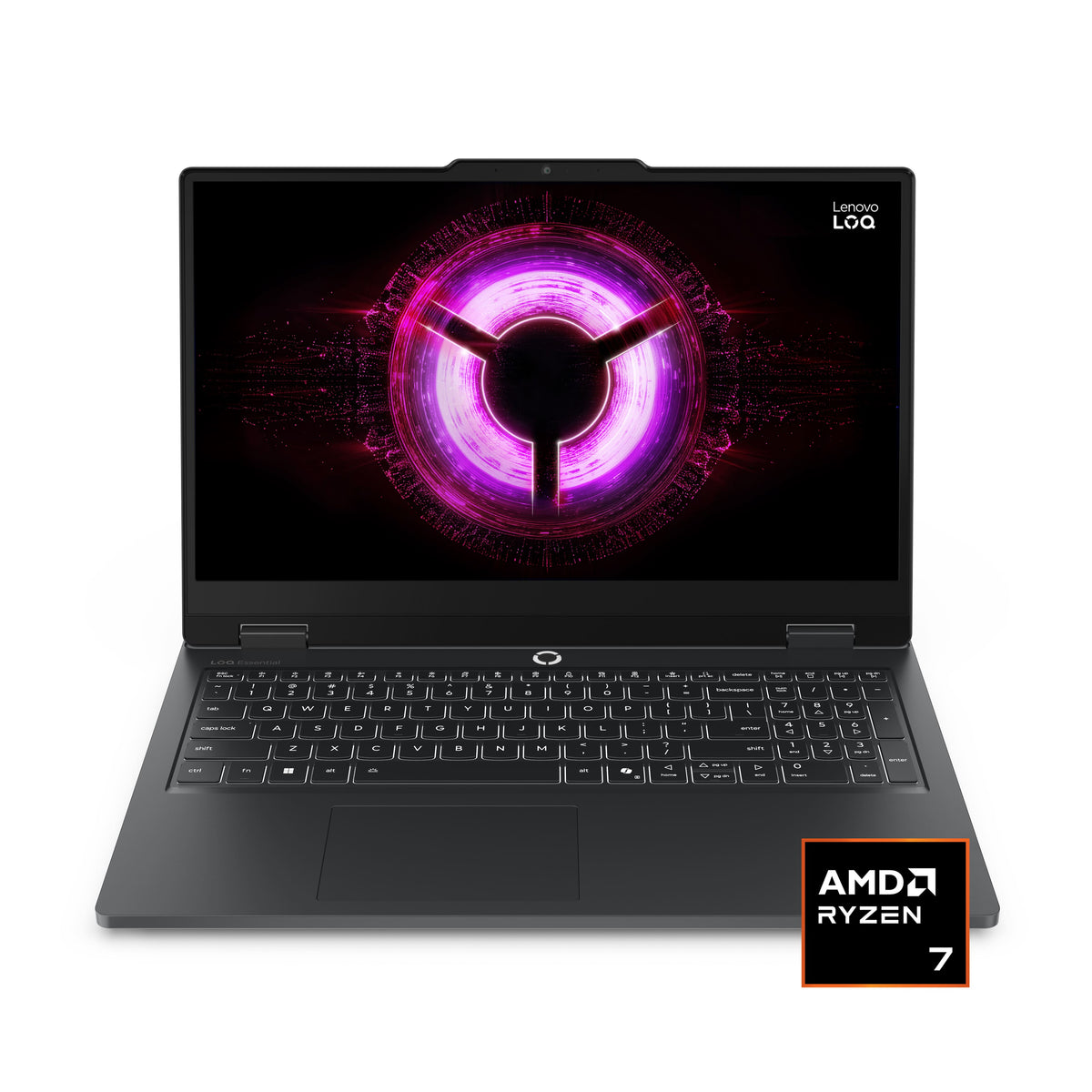 Lenovo - LOQ 15.6" 2K Gaming Laptop - AMD Ryzen 7 170 2025 - 16GB Memory - NVIDIA GeForce RTX 5050 - 512GB Storage - Eclipse Black