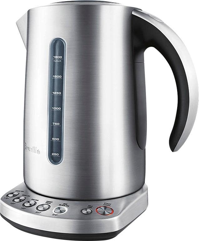 Angle. Breville - the IQ Kettle 7-Cup Electric Kettle - Brushed Stainless Steel.
